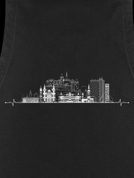 City Pulse Skyline Line Art