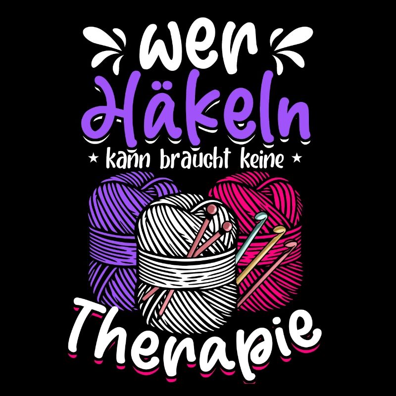 Crochet Saying & Therapy, Handmade Crocheter