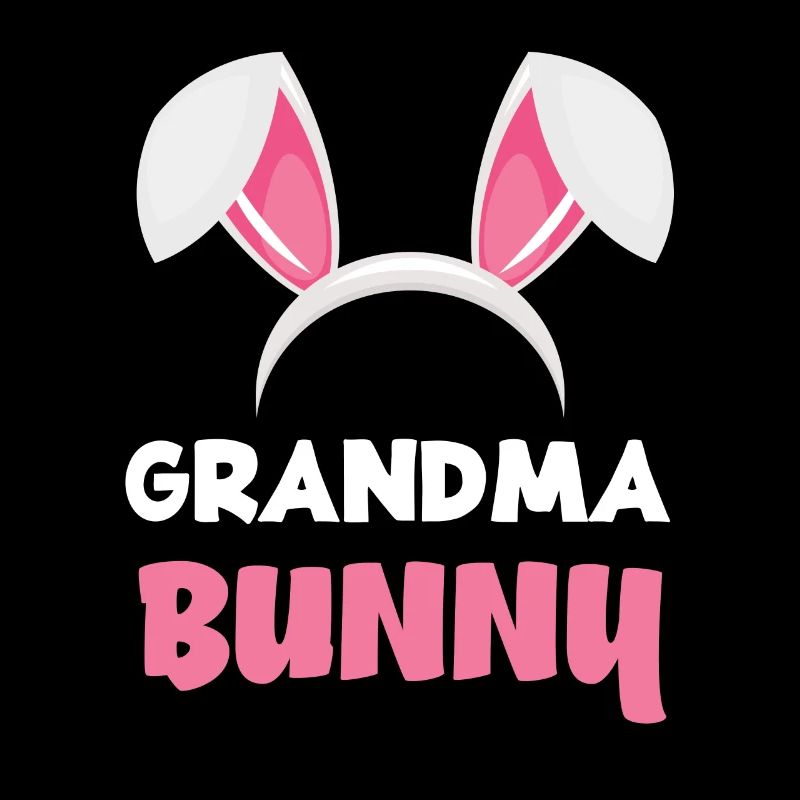 Grand-mère lapin de Pâques oreilles de lapin Pâques