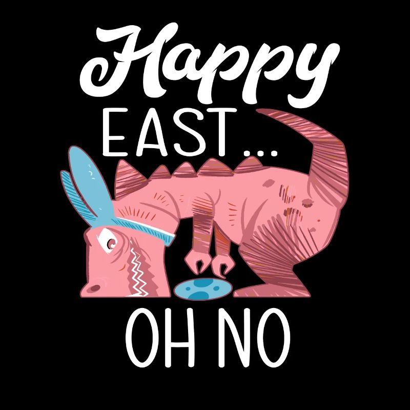 Funny Happy Easter Dinosaur