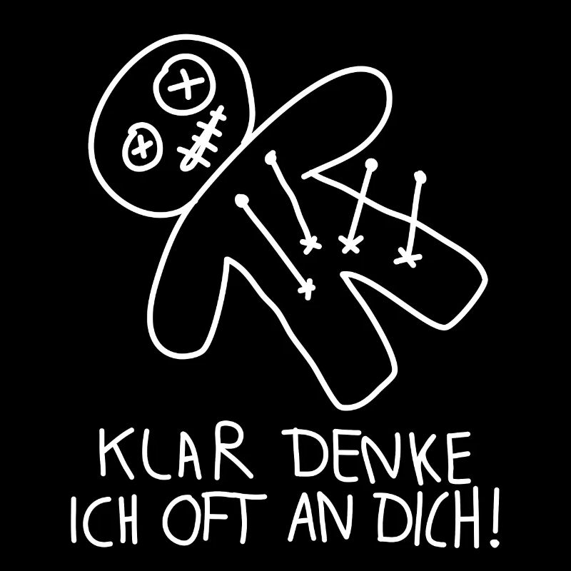 Klar denke ich oft an dich Voodoo Puppe Misanthrop