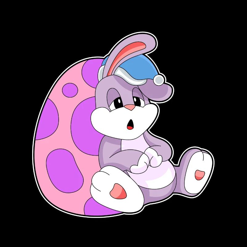 Bunny Easter Easter Egg Sleeping