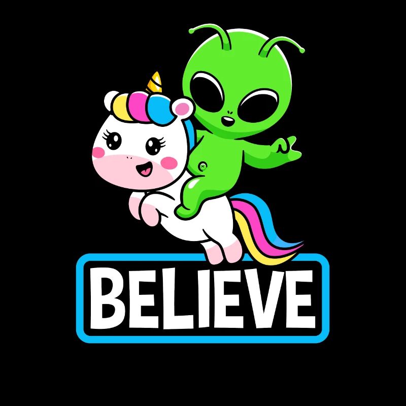 Alien Einhorn Geschenk Science Fiction