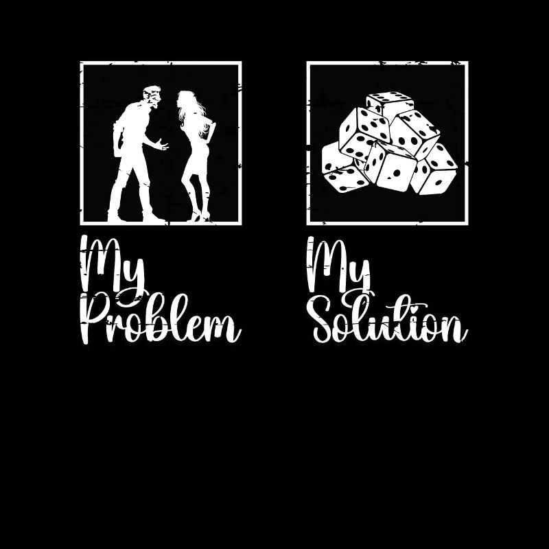 Bunco Player My Problem My Solution Pictogram Mom