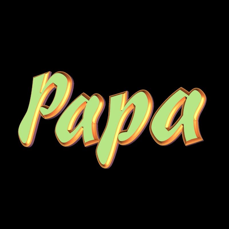 Nom de l’animal Papa Style 3D