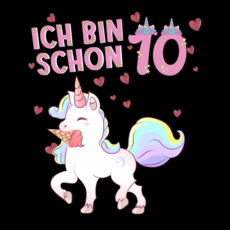 ich bin schon 10 Einhorn