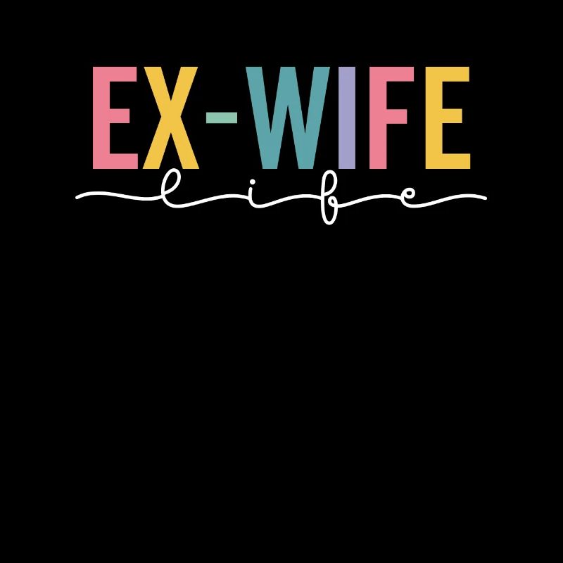 Ex-Frau Ehe Ende Ehefrau Retro Groovy Lustig
