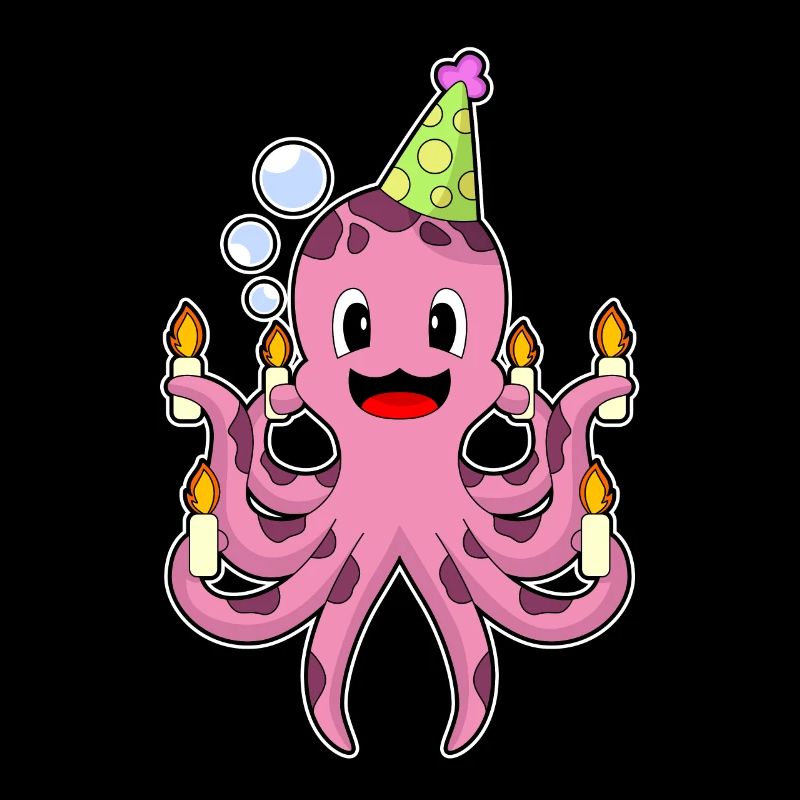 Octopus Birthday Candles