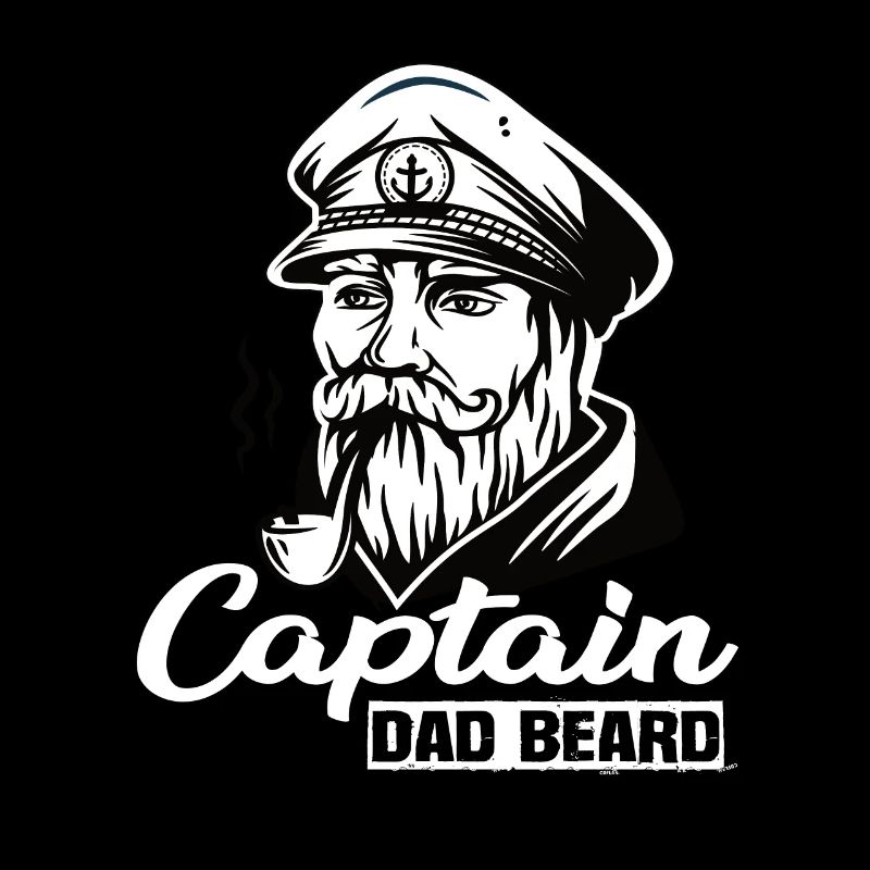 Captain Dad Beard Captain Boat Sailing Sailor