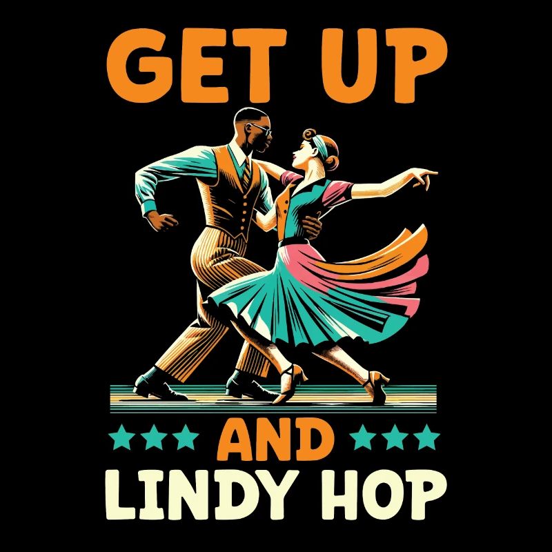 Lindy Hop Dancer Swinging Dancing Swing Dance