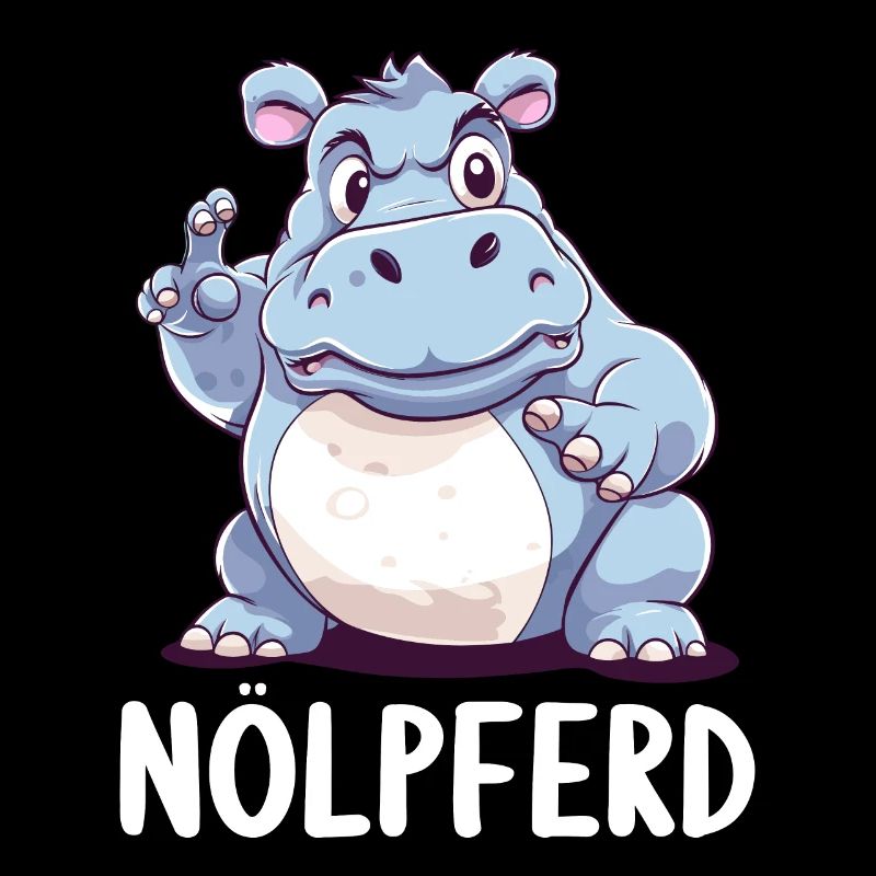 Hippo Hippo Complain Complainer Nölpferd