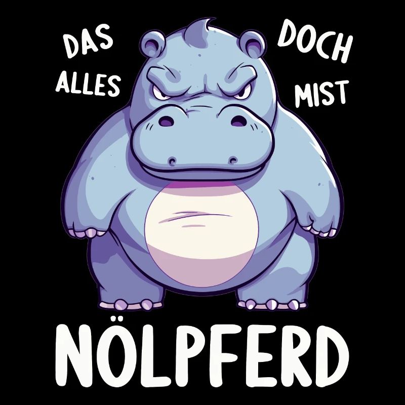 Hippo Hippo Complain Complainer Nölpferd