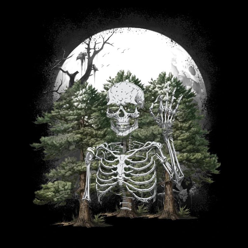 Woodland Ghost Ghost Midnight Spooky Halloween