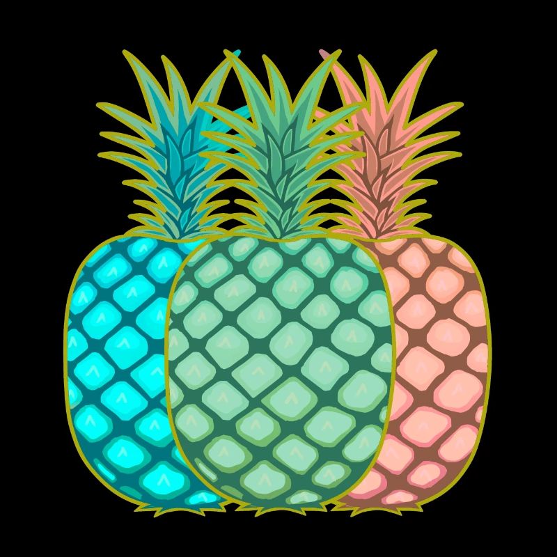 Ananas Vintage Obst Früchte