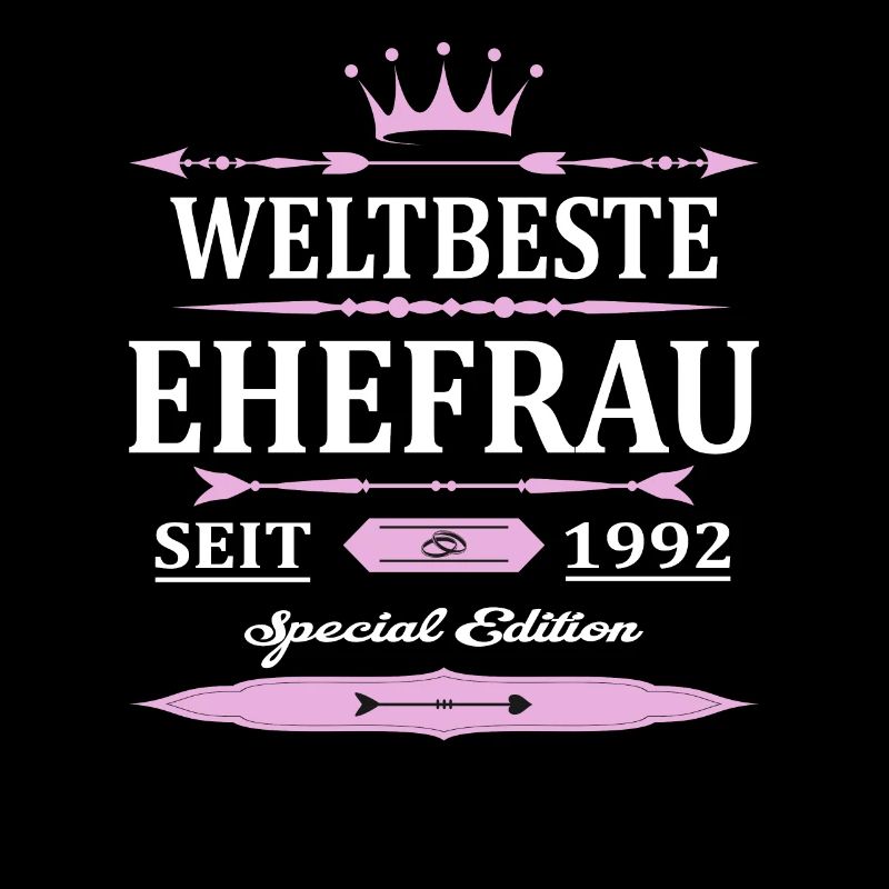 Weltbeste Ehefrau Seit 1992 Vintage Hochzeitstag