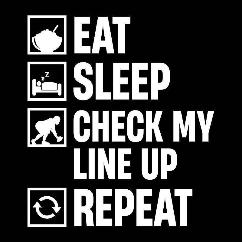 Manger Dormir Vérifier mon line-up Répéter