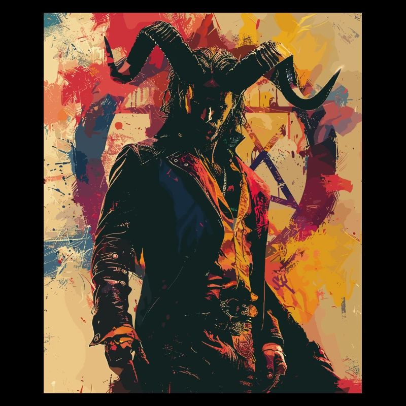 The Devil - Skull, Totenkopf, Teufel