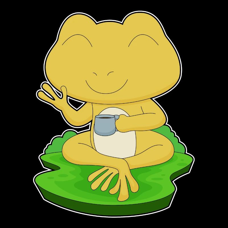 Grenouille tasse de café