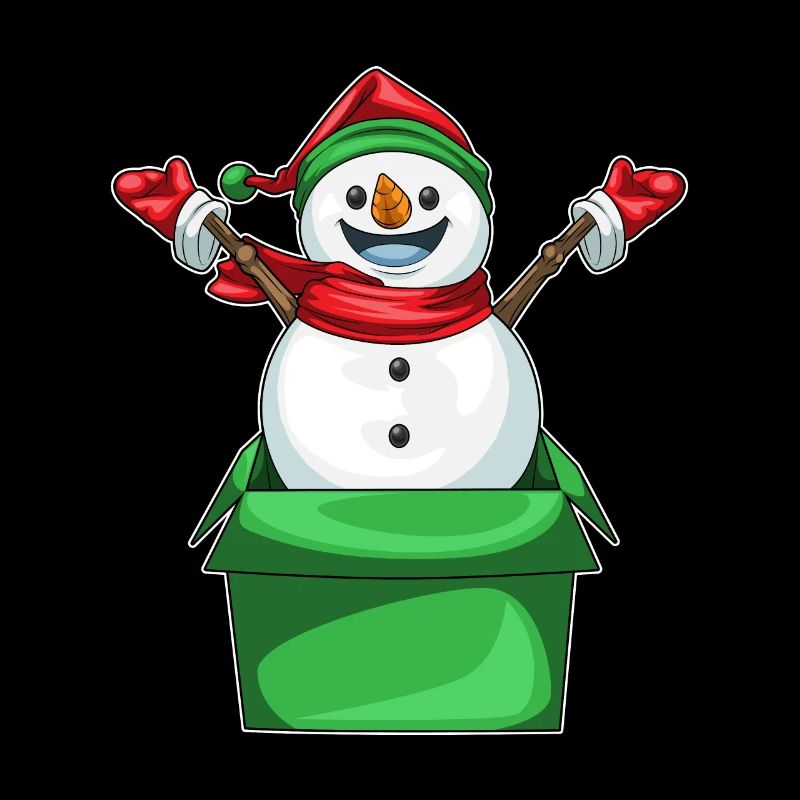 Snowman Christmas Crate