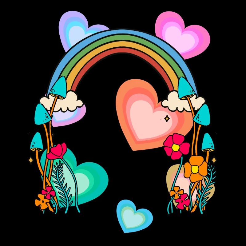 Herzlich Geburtstagsgeschenk Regenbogen Herzen