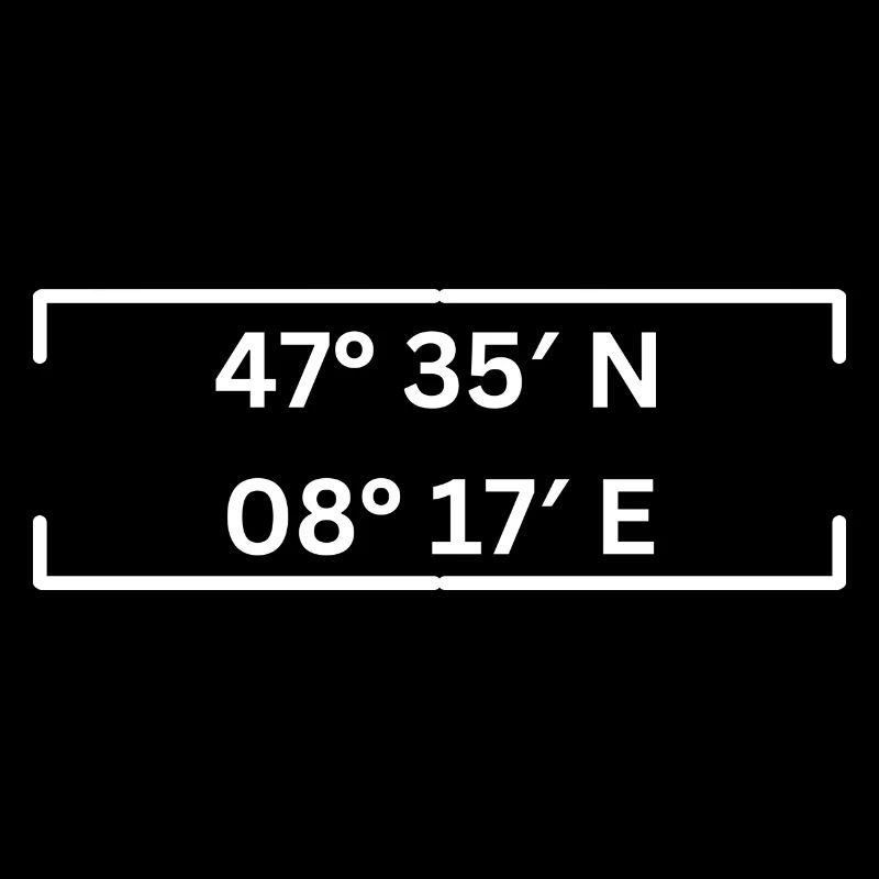 Coordinates Bad Zurzach Minimalist