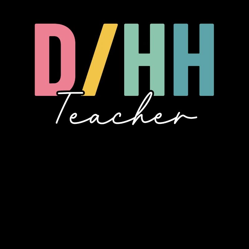 DHP Enseignant Sourd Et Malentendant Coloré