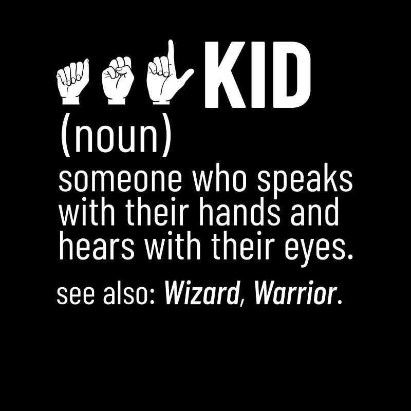 Deaf Kids Funny Deafness ASL Sign Language