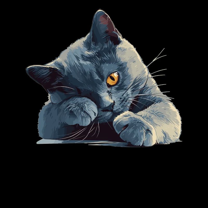 Russian Blue Cat Russisch Blau Katze