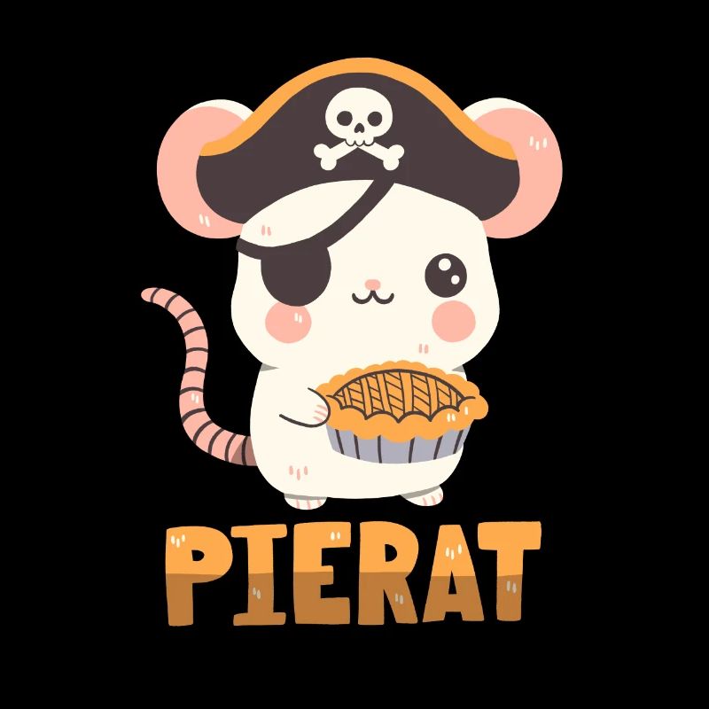 Pirate Rat with Cake