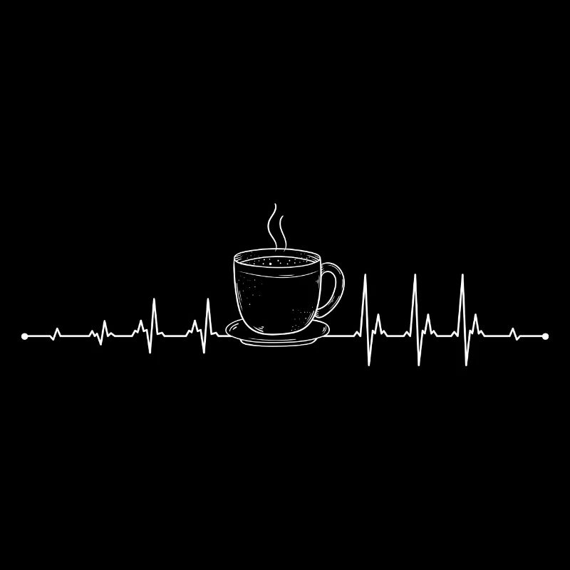 Kaffee-Pulse-Becher-Kunstwerk