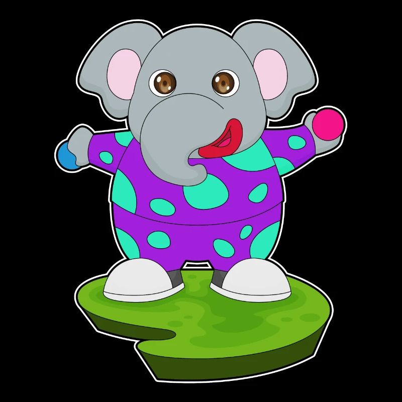 Clown éléphant