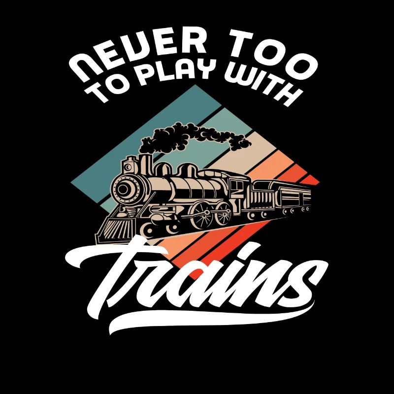 Retro Not Too Old Train Trains Hobby Train Spotter