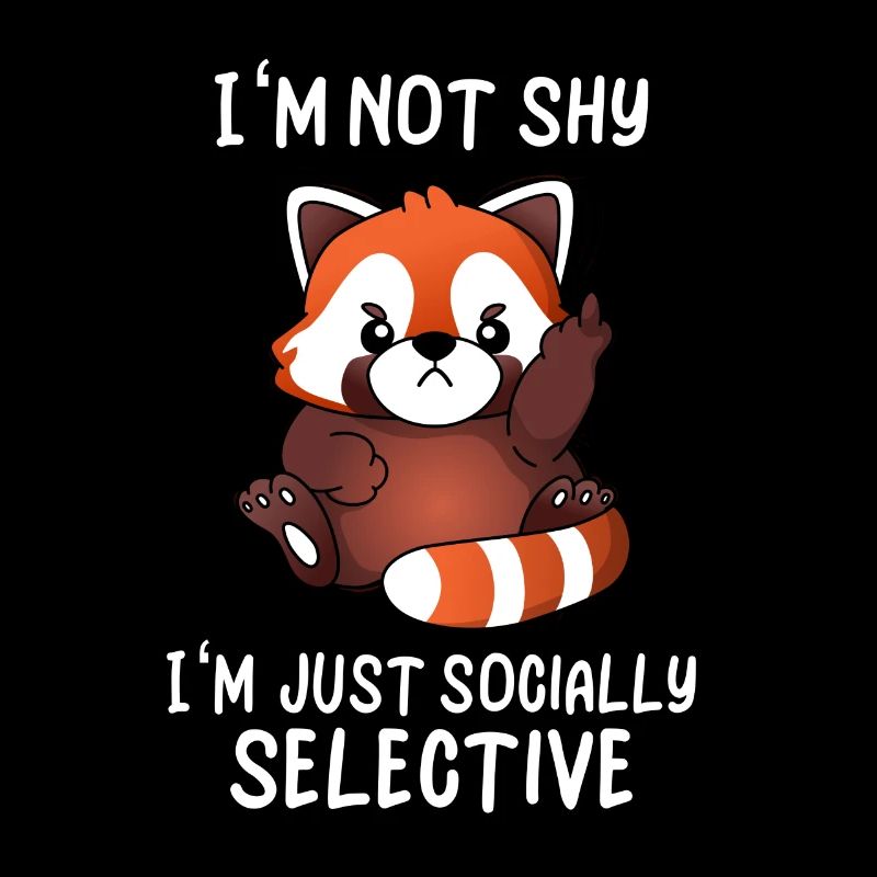 Mignon panda roux Social Selective Ironie