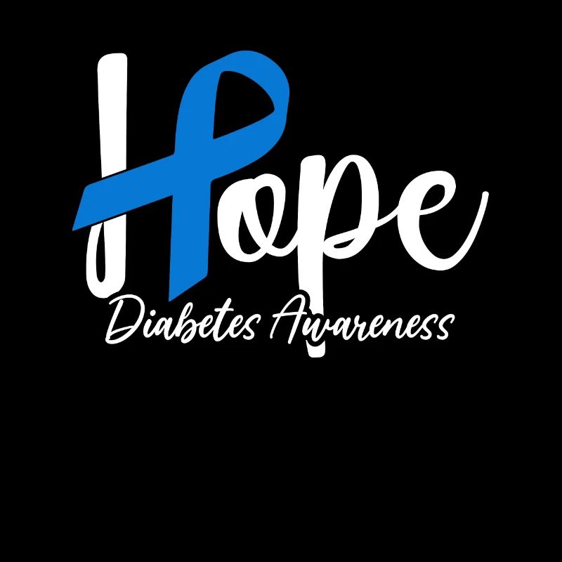 Funny Diabetic Useless Pancreas Blue Ribbon T1D