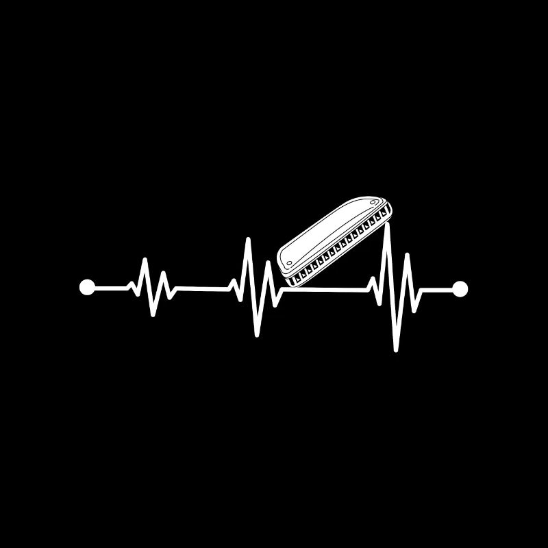 Harmonica Player Harmonica Heartbeat