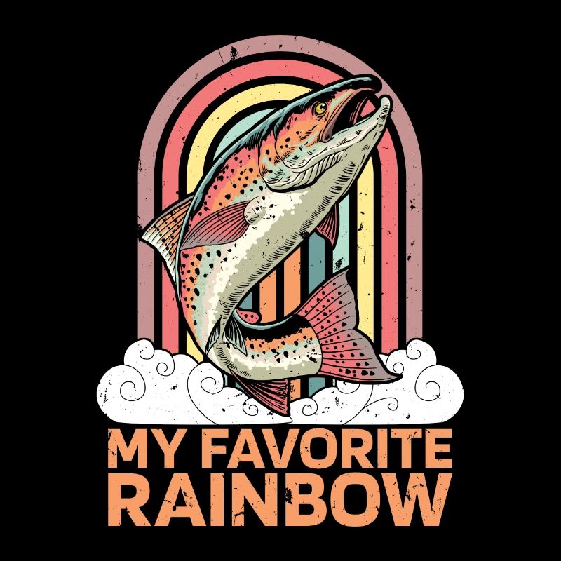 Pêche à la truite Mon pêcheur arc-en-ciel préféré