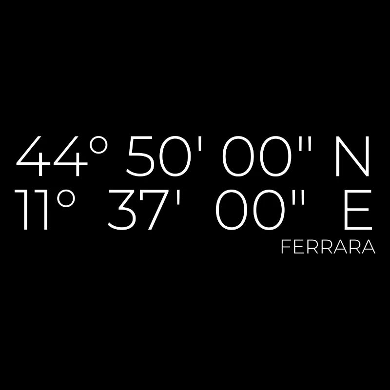 coordinates Ferrara, Italy