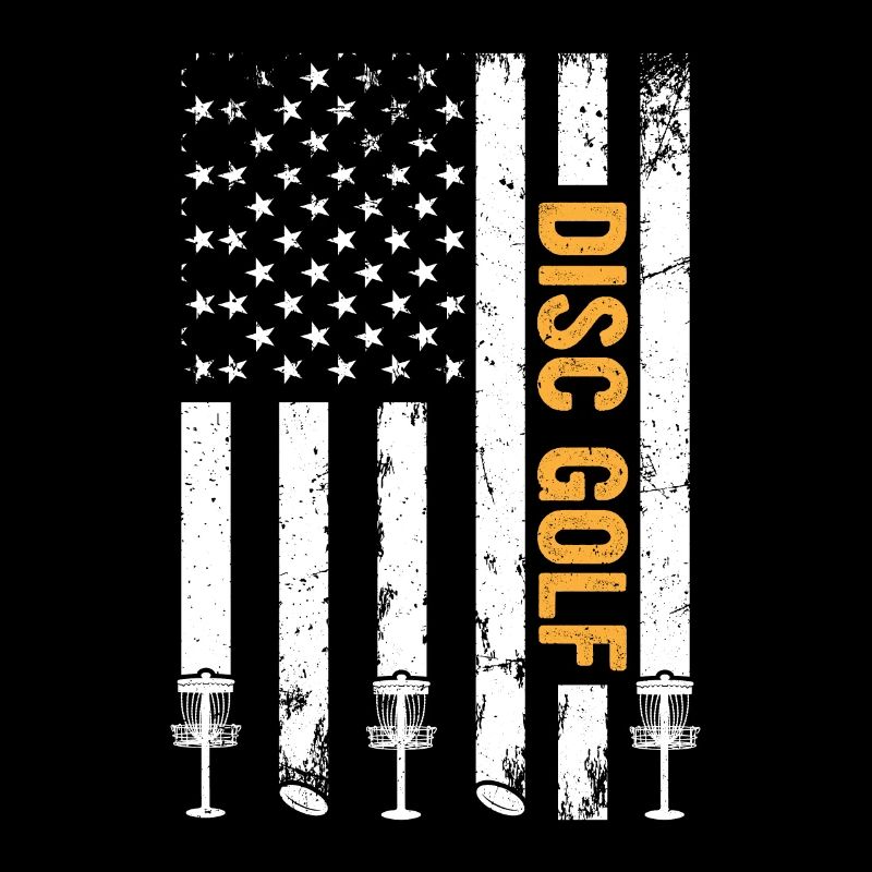 Disc Golf Drapeau des États-Unis Disc Golfeur