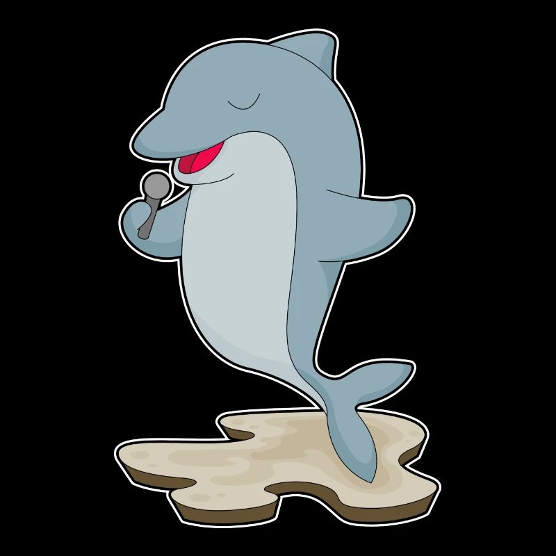 Musique du microphone Dolphin Singer