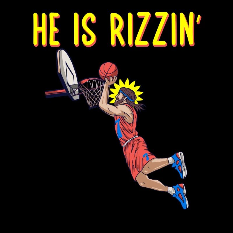 He is risen! Outfit for Easter, Basketball Jesus