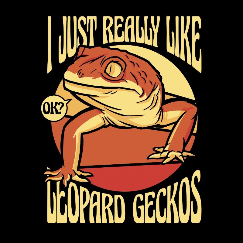 Juste comme le léopard Geckos Lézard à crête
