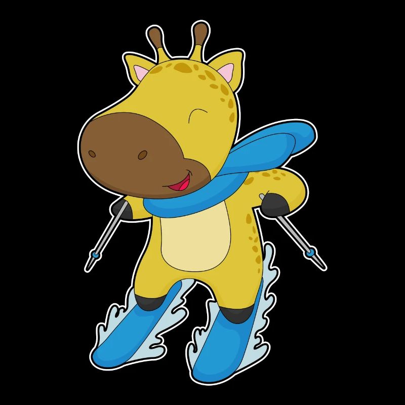 Giraffe Skier Ski