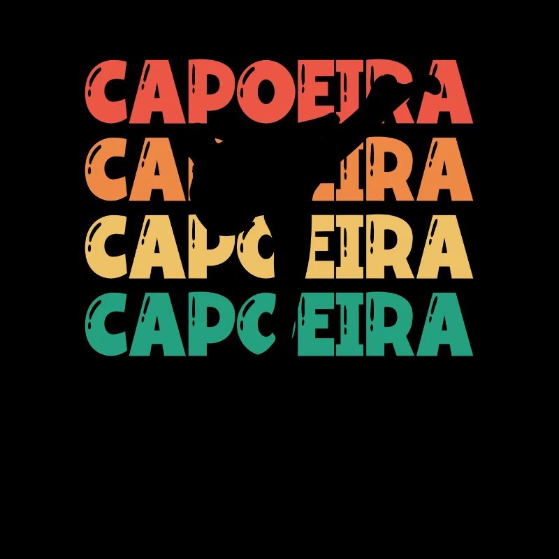 Retro Capoeira Text Ginga Capoeirista Dance