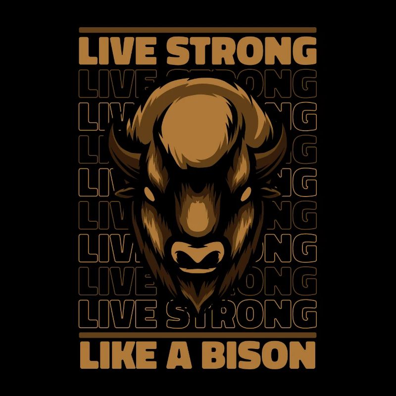 Vivre fort comme un bison Bison Bison d’Amérique