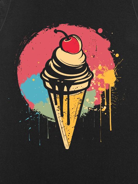 Ice cream cone graffiti