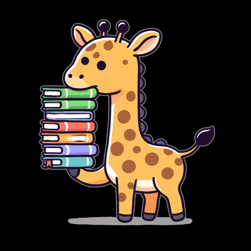 Reading Books Giraffe Book Book Lover