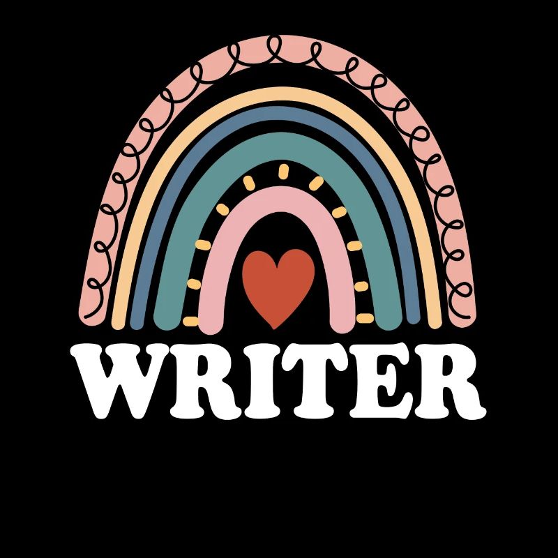 Funny Writer Boho Rainbow Screen Script Writer