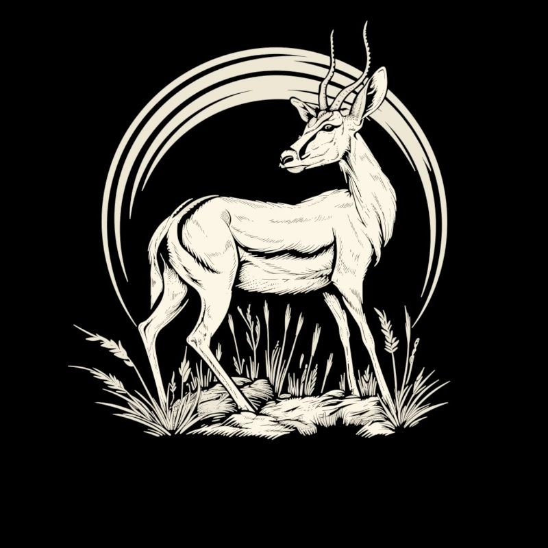 Antilope antilope antilope ouverte