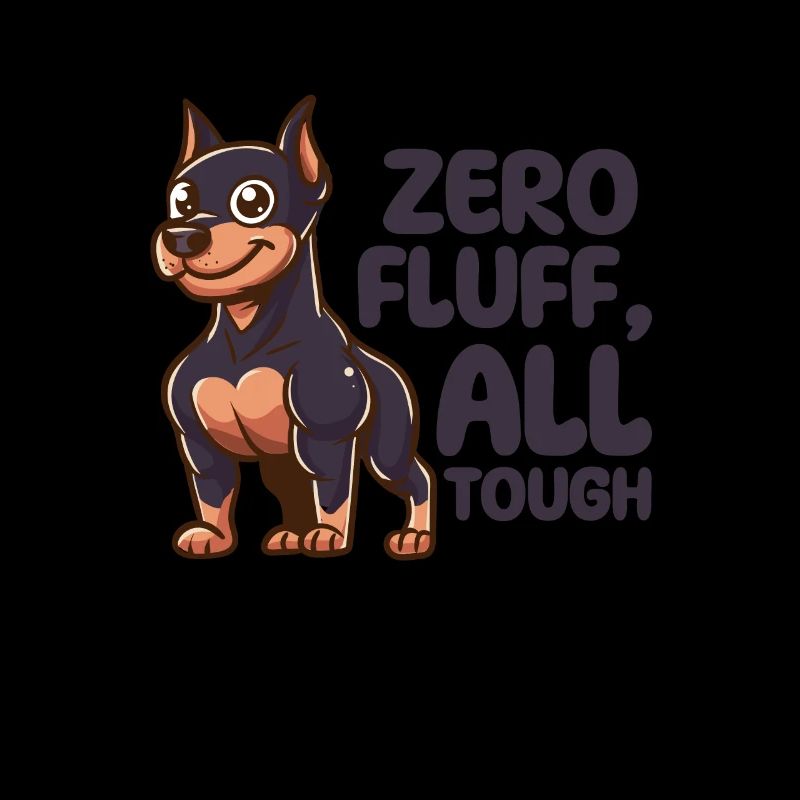 Zero Fluff, All Tough - Doberman Dog