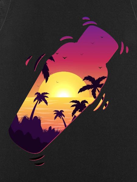 Bartender Mixologist Shaker Sunset